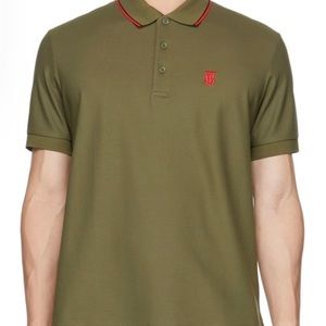 Used once Burberry Green Monogram Motif Polo